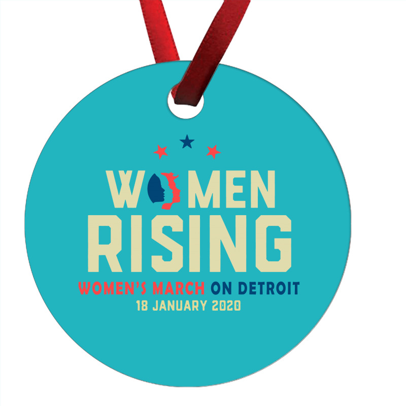 Women's Rising   Women's March On Detroit Ornament | Artistshot