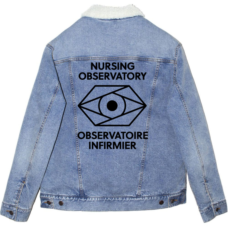 Nursing Observatory Unisex Sherpa-lined Denim Jacket | Artistshot