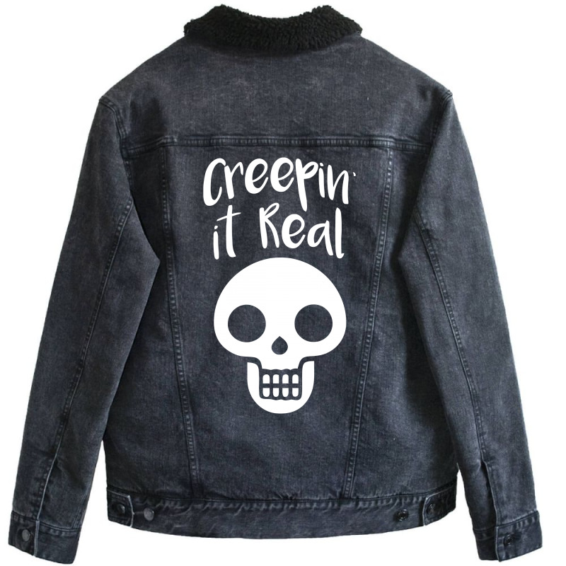 Creepin It Real Unisex Sherpa-lined Denim Jacket | Artistshot