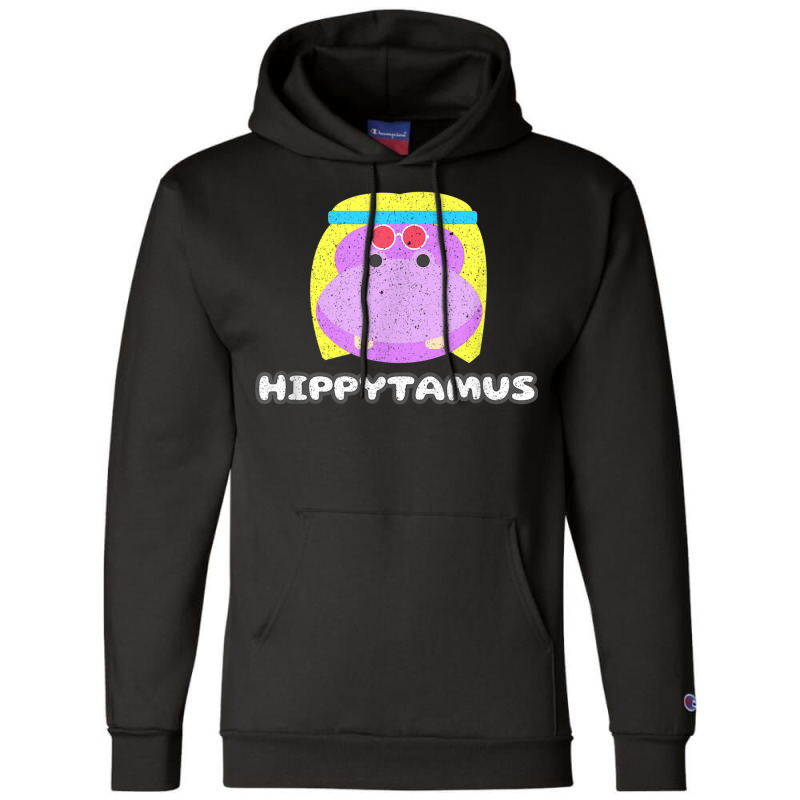 Funny Hippo Hippypotamus Vintage Animal Lovers Champion Hoodie | Artistshot