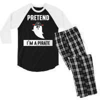 Pretend I'm A Pirate Men's 3/4 Sleeve Pajama Set | Artistshot