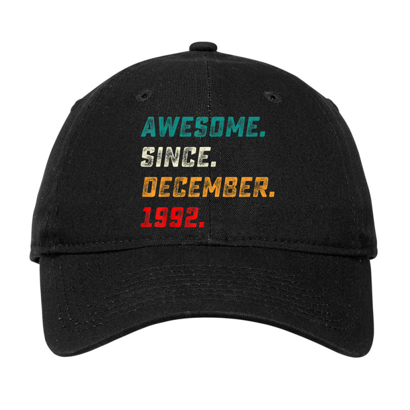 30 Years Old Gifts Awesome Since December 1992 30t Adjustable Cap by Clinical | Artistshot