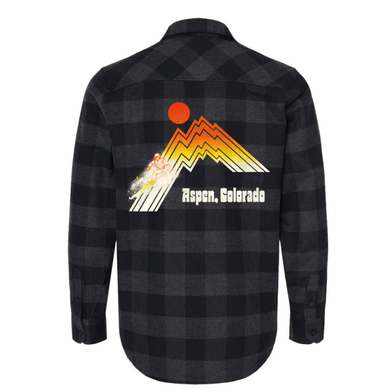 Aspen Colorado 70s80s Retro Souvenir Style Skiing Flannel Shirt by zaheretippanp | Artistshot