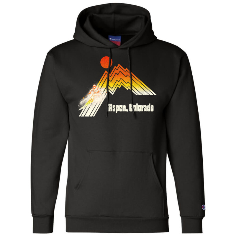 Aspen Colorado 70s80s Retro Souvenir Style Skiing Champion Hoodie by zaheretippanp | Artistshot