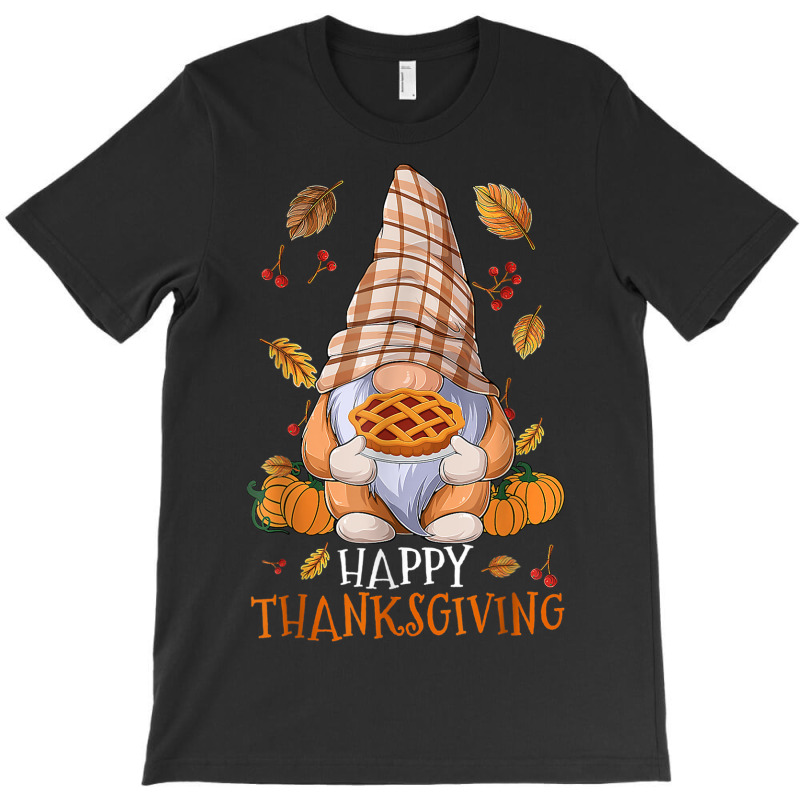 Cute Gnome Happy Thanksgiving Autumn Fall Pumpkin T-shirt | Artistshot