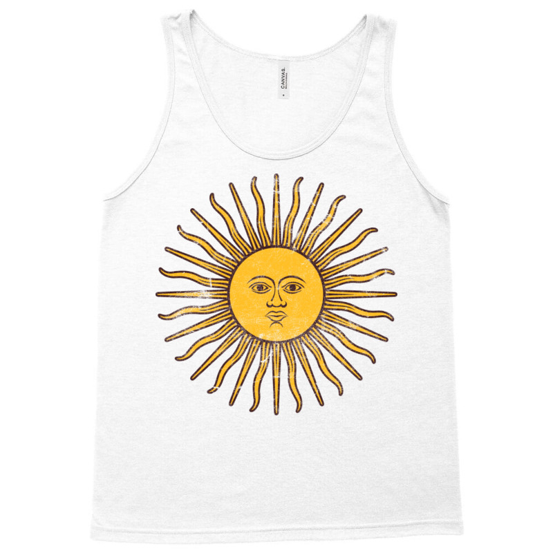 Argentina Sun  Vintage Style Flag Design Tank Top | Artistshot