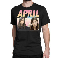 April Ludgate  Retro Aesthetic Style Fan Design Classic T-shirt | Artistshot