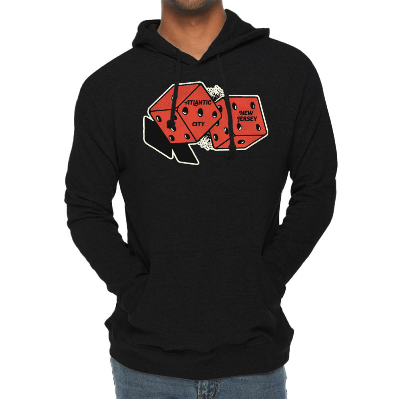 Atlantic City New Jersey Vintage Gambling Dice Lightweight Hoodie by zaheretippanp | Artistshot