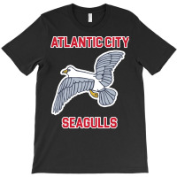 Atlantic City Seagulls )( Retro Throwback Basketba T-shirt | Artistshot