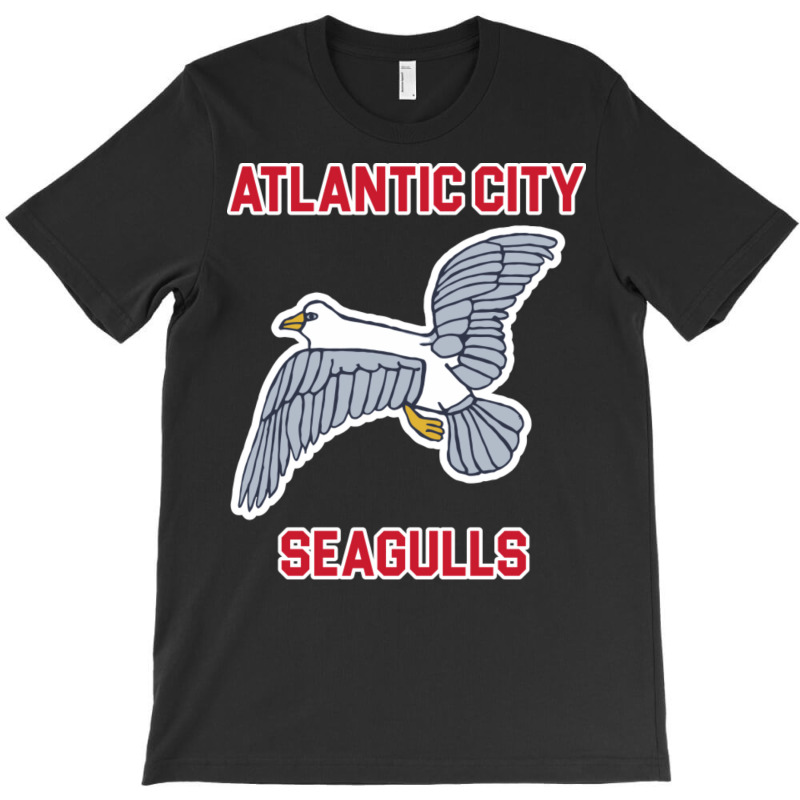 Atlantic City Seagulls )( Retro Throwback Basketba T-shirt | Artistshot