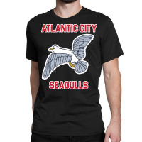 Atlantic City Seagulls )( Retro Throwback Basketba Classic T-shirt | Artistshot