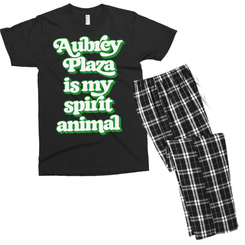 Aubrey Plaza Is My Spirit Animal Men's T-shirt Pajama Set | Artistshot