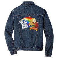 Bad Boy  Vintage Aesthetic Meme 80s Cartoon Design Men Denim Jacket | Artistshot