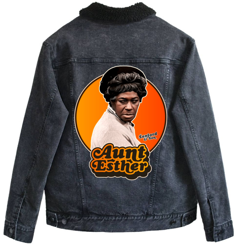 Aunt Esther Unisex Sherpa-lined Denim Jacket | Artistshot