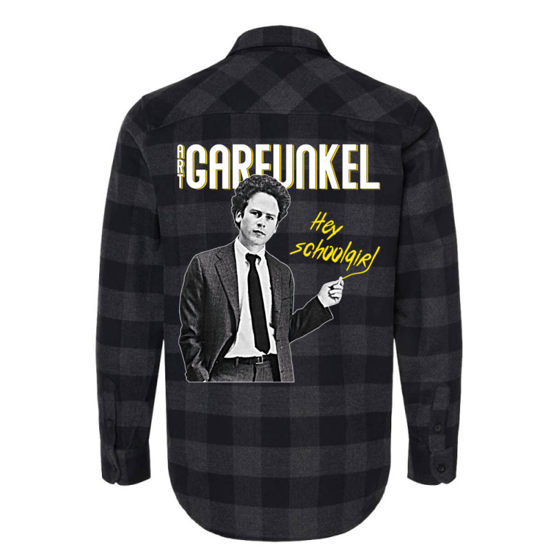 Art Garfunkel  Hey Schoolgirl Retro Fanart Flannel Shirt | Artistshot