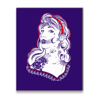 Sugar Skull Women White Metal Print Vertical | Artistshot