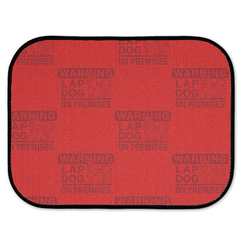 Lap Dog Warning Rear Car Mat | Artistshot