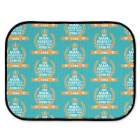 No Man Is Perfect Except Those Born In 1966 Rear Car Mat | Artistshot