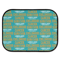 Never Underestimate The Strength Of A Childhood Cancer Warrior Rear Car Mat | Artistshot