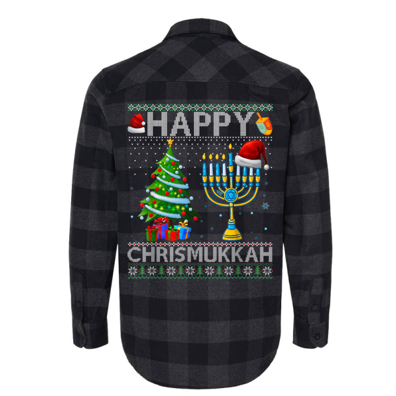 Happy Chrismukkah Jewish Christmas Hanukkah Chanuk Flannel Shirt | Artistshot