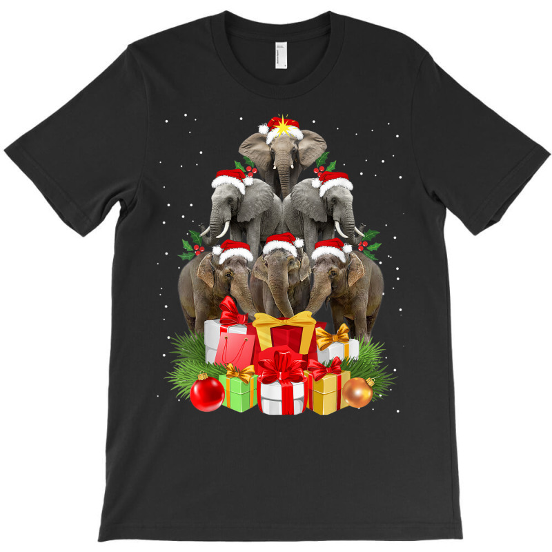 Elephant Christmas Tree Merry Xmas Elephant T-shirt | Artistshot