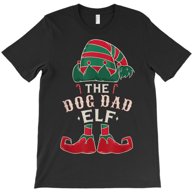 The Dog Dad Elf Cute Ugly Christmas Sweater Family T-shirt | Artistshot