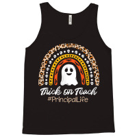 Trick Or Teach Principal Life Halloween Leopard Ra Tank Top | Artistshot