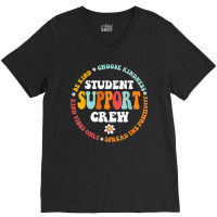 Student Support Crew School Counselor Student Serv V-neck Tee | Artistshot