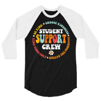 Student Support Crew School Counselor Student Serv 3/4 Sleeve Shirt | Artistshot