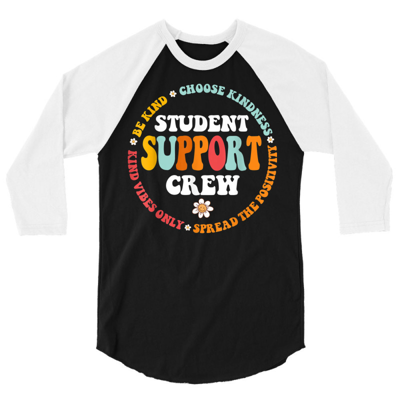 Student Support Crew School Counselor Student Serv 3/4 Sleeve Shirt | Artistshot