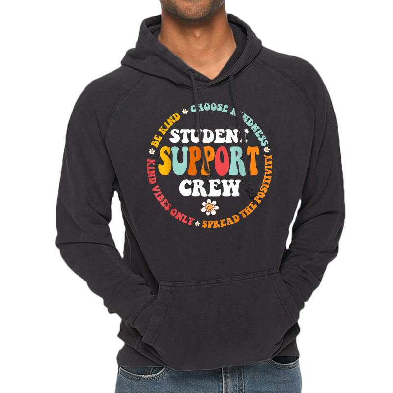 Student Support Crew School Counselor Student Serv Vintage Hoodie | Artistshot