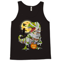 Dinosaur T Rex Mummy Pumpkin With Moon Halloween C Tank Top | Artistshot