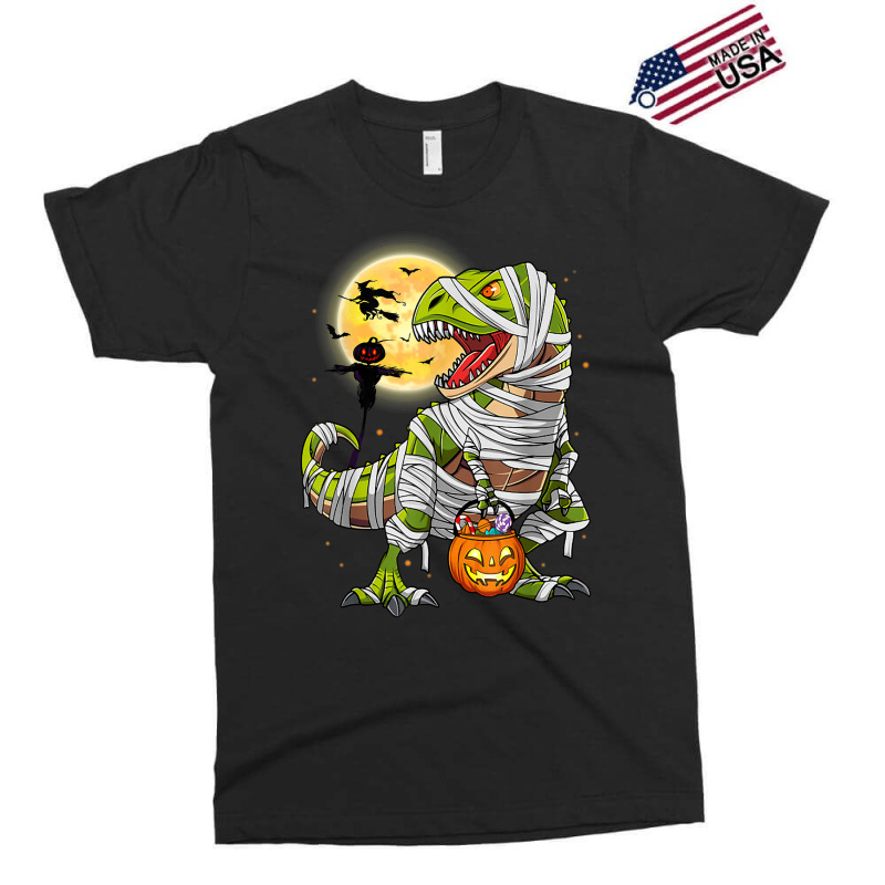 Dinosaur T Rex Mummy Pumpkin With Moon Halloween C Exclusive T-shirt | Artistshot