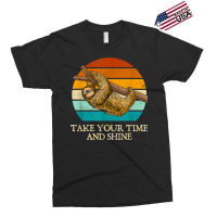 Take Your Time And Shine Sloth Lover Motivational Exclusive T-shirt | Artistshot