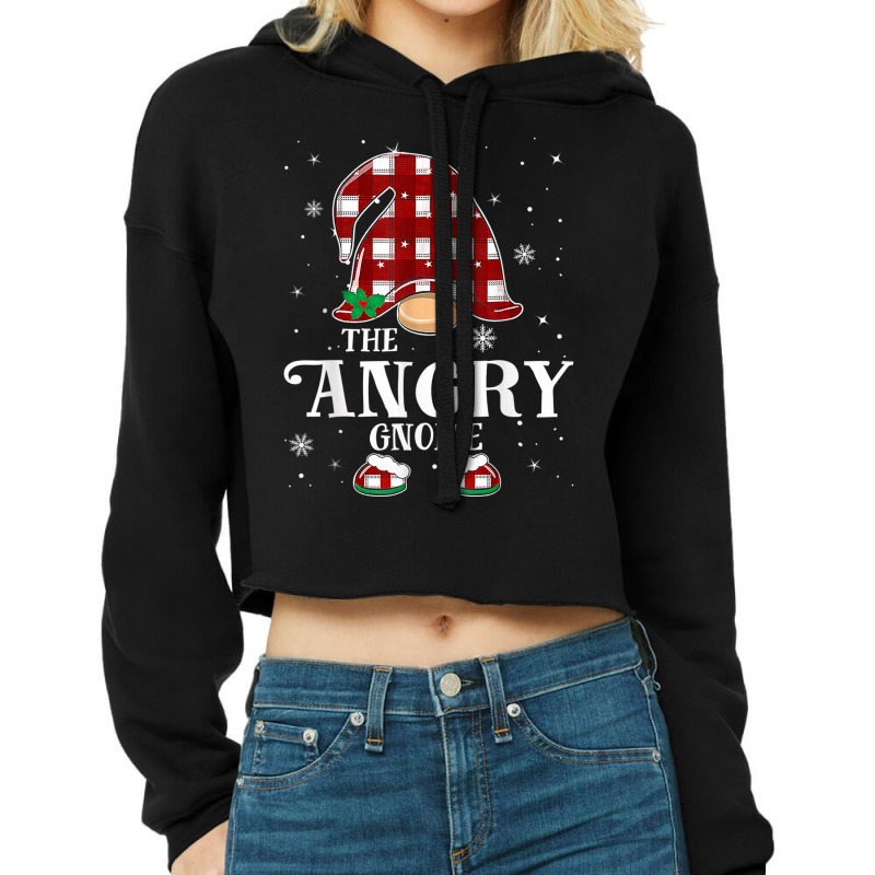 Angry Gnome Matching Family Group Christmas Party Cropped Hoodie by Fashporium | Artistshot