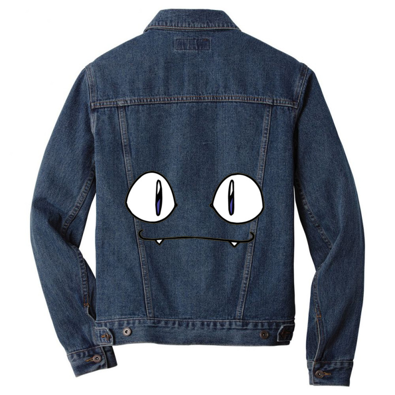 Meowth Face Sleeveless Top Men Denim Jacket | Artistshot