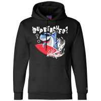 Sup Beaches Funny Shark Summer Beach Champion Hoodie | Artistshot