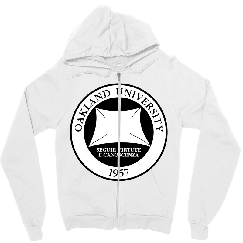 Oakland University Zipper Hoodie by UniCollege | Artistshot