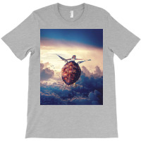 Cute Flying Turtle Humor T-shirt | Artistshot