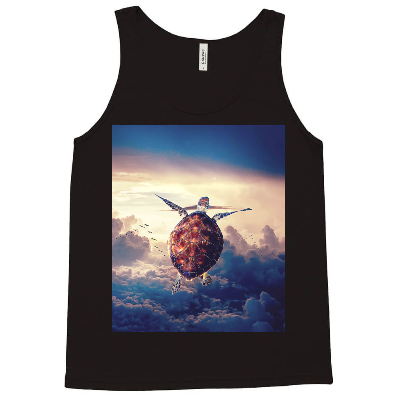 Cute Flying Turtle Humor Tank Top | Artistshot