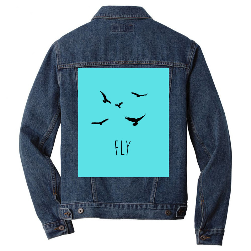 Fly Red Men Denim Jacket | Artistshot