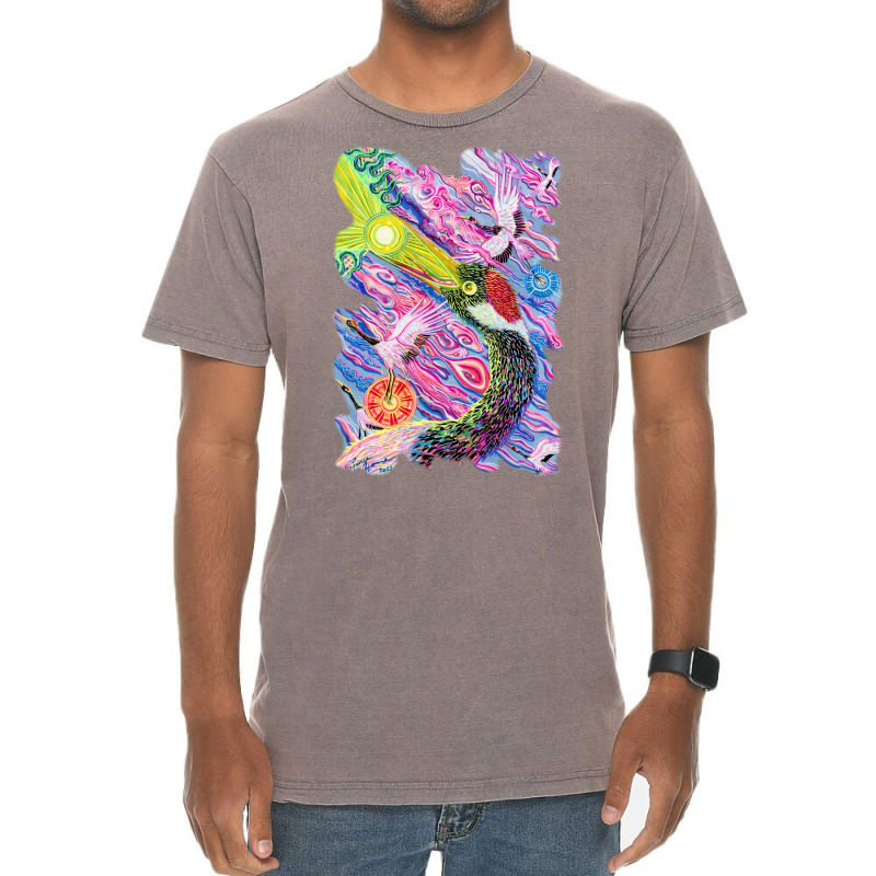 Flying Cranes Quote Vintage T-shirt | Artistshot