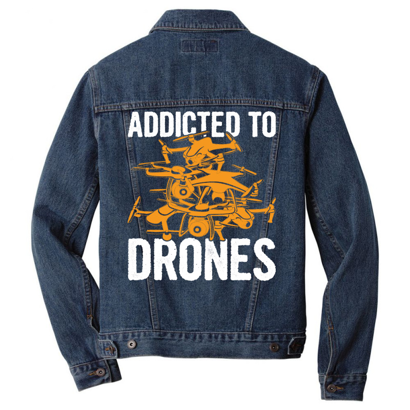 Quadcopter Quote For A Quadcopter Pilot Blue Men Denim Jacket | Artistshot