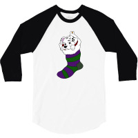 Dalmatian Puppy In A Stocking 3/4 Sleeve Shirt | Artistshot