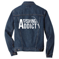 Fishing Addict Green Men Denim Jacket | Artistshot