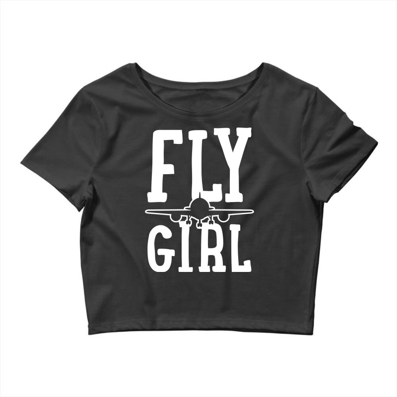 Pilot Girl Airplane Aviation Cute Crop Top by licuynsekaf | Artistshot