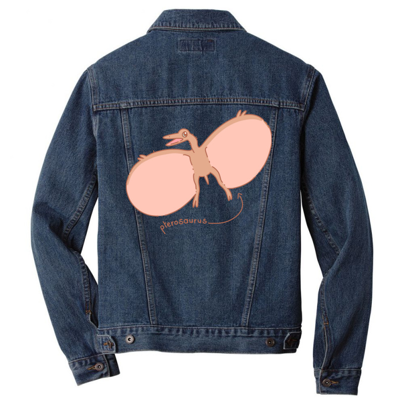 Pterosaur Funny Men Denim Jacket | Artistshot