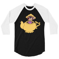 Dormouse In A Teapot 3/4 Sleeve Shirt | Artistshot