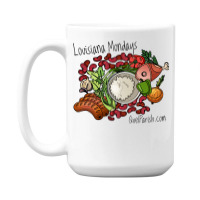 Louisiana Mondays Mean Red Beans And Rice Girl 15 Oz Coffee Mug | Artistshot