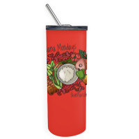 Louisiana Mondays Mean Red Beans And Rice Girl Skinny Tumbler | Artistshot